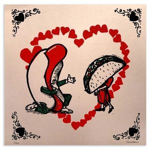 Food Lovers Screen Print/ limited edition